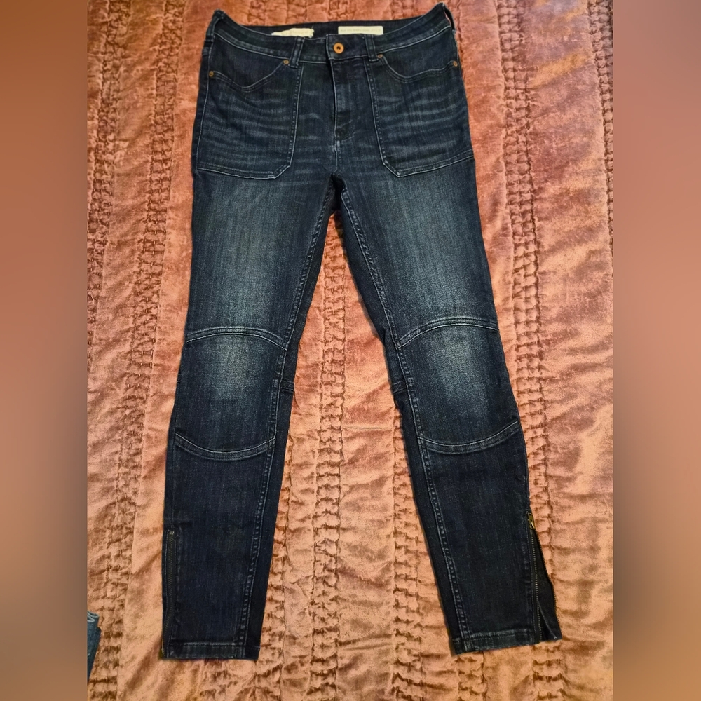 Pilcro and the Letterpress Highwaist Women's Dark Blue Skinny Jeans